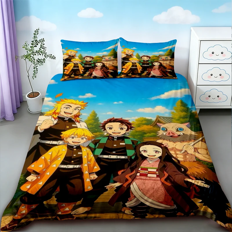 Duvet Cover Demon Slayer 3D Bedding Set Anime Pillowcases Single Twin Full Queen King Size Home Decor Quilt Pillowcase Boys Gift
Duvet Cover Demon Slayer 3D Bedding Set Anime Pillowcases Single Twin Full Queen King Size Home Decor Quilt Pillowcase Boys Gift