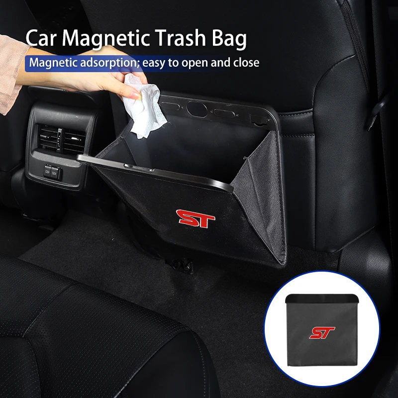 Car Seatback Trash Can Garbage Pouch Magnetic Waste Bag Accessories For Ford ST Line Racing RS S Kuga Fiesta Fusion Mondeo Edge
Car Seatback Trash Can Garbage Pouch Magnetic Waste Bag Accessories For Ford ST Line Racing RS S Kuga Fiesta Fusion Mondeo Edge