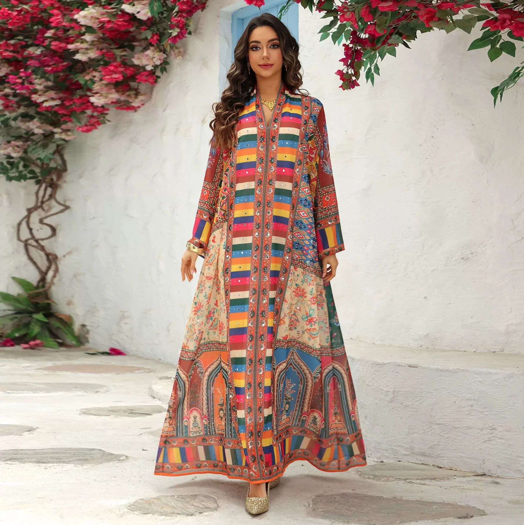 Muslim Luxury Fashion Printed Robe Middle East Saudi Arabia Dubai Hooded Dress Chiffon Printed Islamic Moroccan Long Dress
Muslim Luxury Fashion Printed Robe Middle East Saudi Arabia Dubai Hooded Dress Chiffon Printed Islamic Moroccan Long Dress