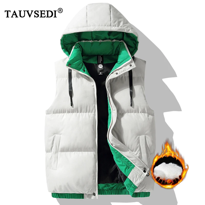 Winter Men Casual Outdoor Sleeveless Vest Coats Mens Warm Windproof Hooded Vests Male Detachable Hat Thick Brand Vests Waistcoat
Winter Men Casual Outdoor Sleeveless Vest Coats Mens Warm Windproof Hooded Vests Male Detachable Hat Thick Brand Vests Waistcoat
