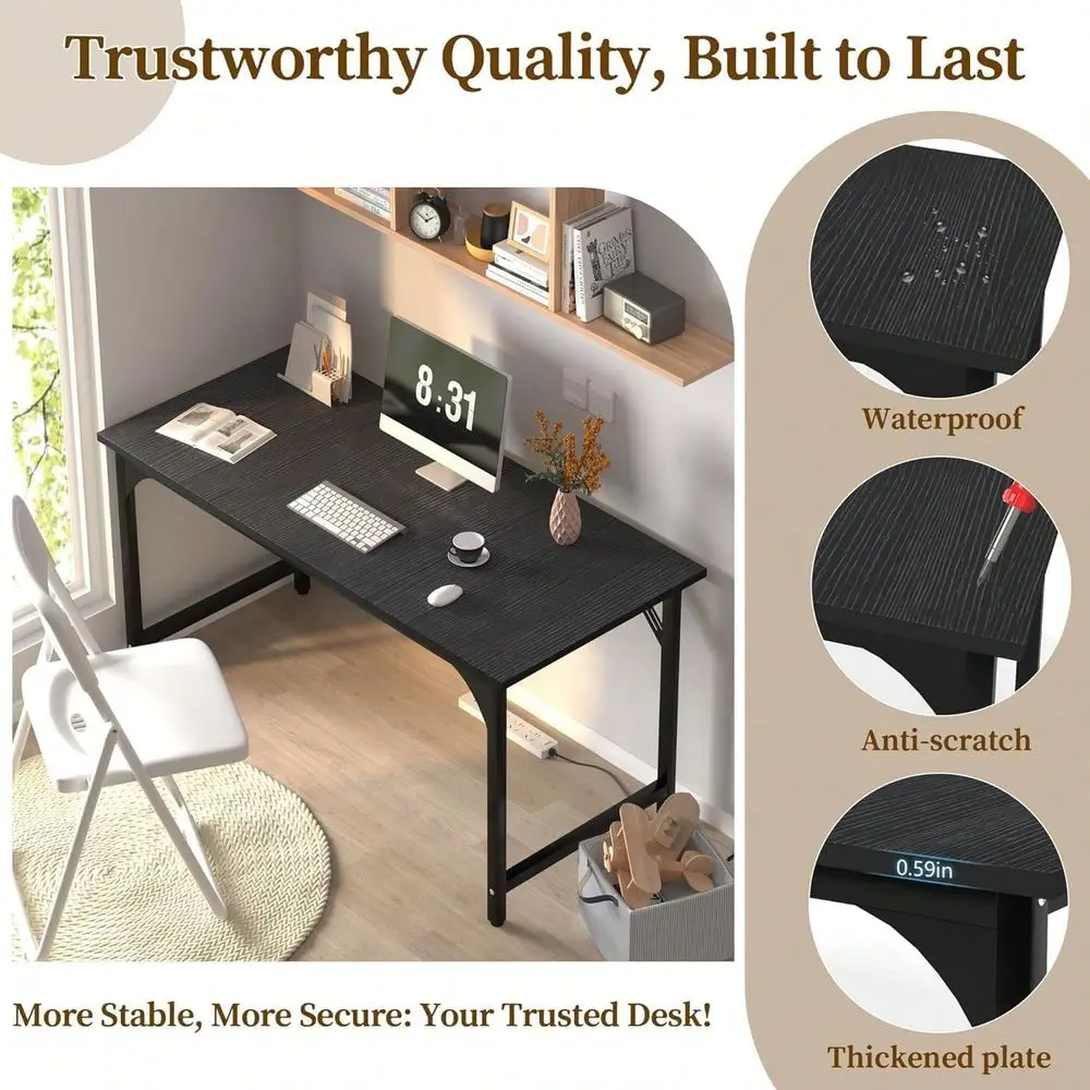 Computer Desk With Deeper Desktop, Home Office Desk Workstation With Sturdy Metal Frame, Modern Simple Desk For Gaming Studying
Computer Desk With Deeper Desktop, Home Office Desk Workstation With Sturdy Metal Frame, Modern Simple Desk For Gaming Studying