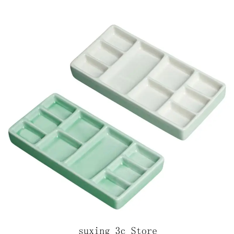 Ceramic Paint Tray 9 Wells Paint Palette Portable Paint Mixing Palette Watercolor Paint Palette for Acrylics Oil Paint
Ceramic Paint Tray 9 Wells Paint Palette Portable Paint Mixing Palette Watercolor Paint Palette for Acrylics Oil Paint