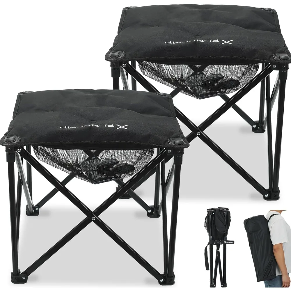 Padded camping stool, portable, for camping outdoor fishing, tote bag with storage net (2, black)
Padded camping stool, portable, for camping outdoor fishing, tote bag with storage net (2, black)