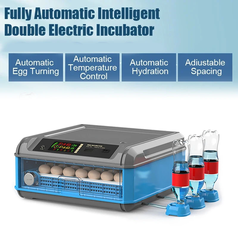 24/36 Eggs New Electric Incubator 110V/220V Fully Automatic Intelligent Double Home Pet Electric Incubator Automatic Egg Turning
24/36 Eggs New Electric Incubator 110V/220V Fully Automatic Intelligent Double Home Pet Electric Incubator Automatic Egg Turning