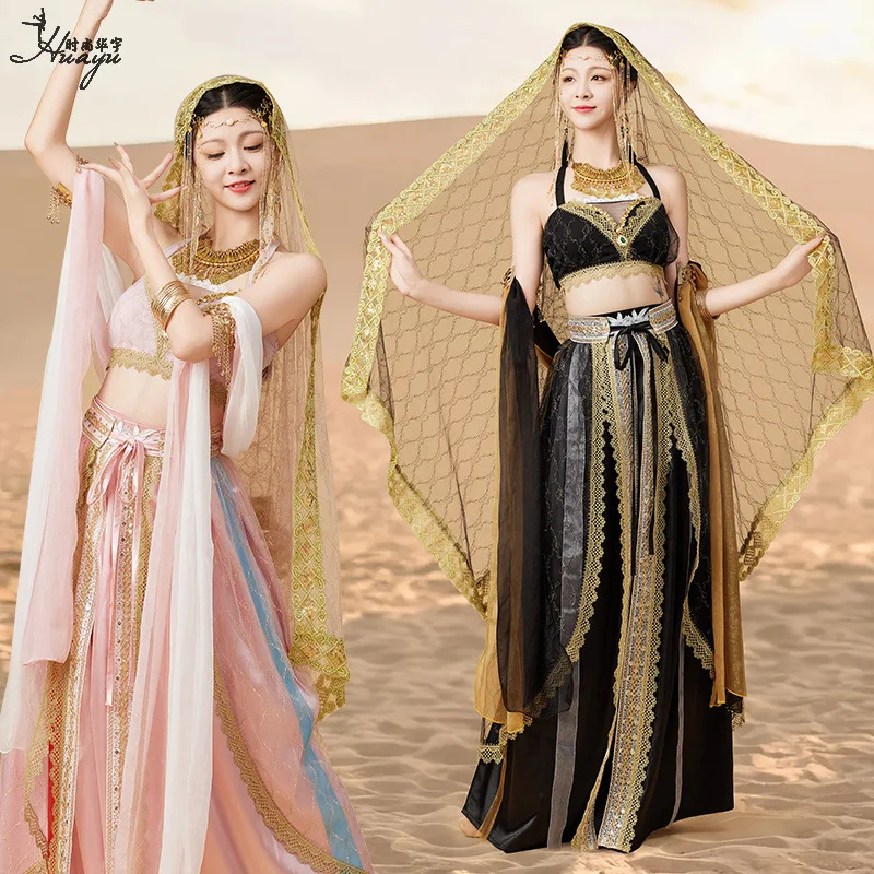 Feitian Dance Costume Western Princess Ancient Costume Exotic Indian Desert Western Region Dancer Performance Costume
Feitian Dance Costume Western Princess Ancient Costume Exotic Indian Desert Western Region Dancer Performance Costume