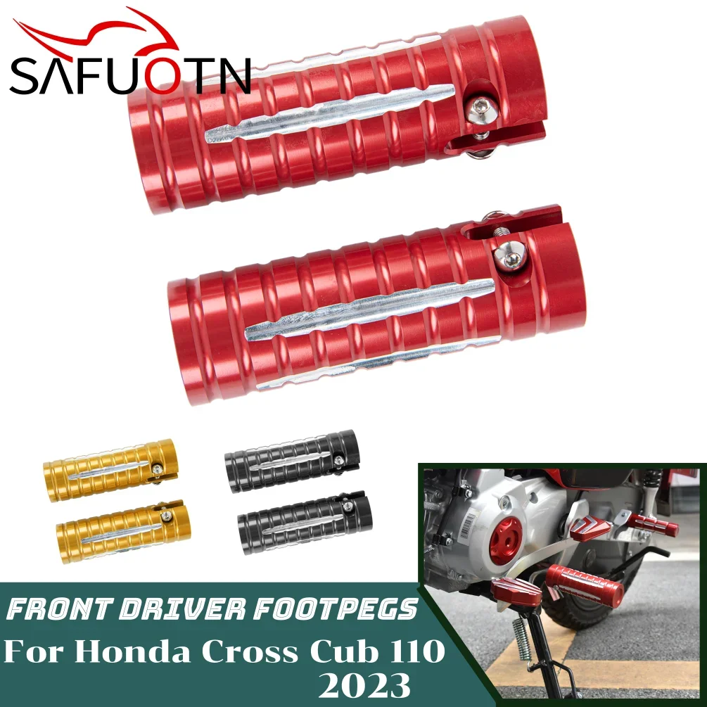 For Honda Cross Cub 110 Front Driver Footpegs CC110 Cub110 2023 Motorcycle Aluminum Footrest Foot Pegs Accessories
For Honda Cross Cub 110 Front Driver Footpegs CC110 Cub110 2023 Motorcycle Aluminum Footrest Foot Pegs Accessories