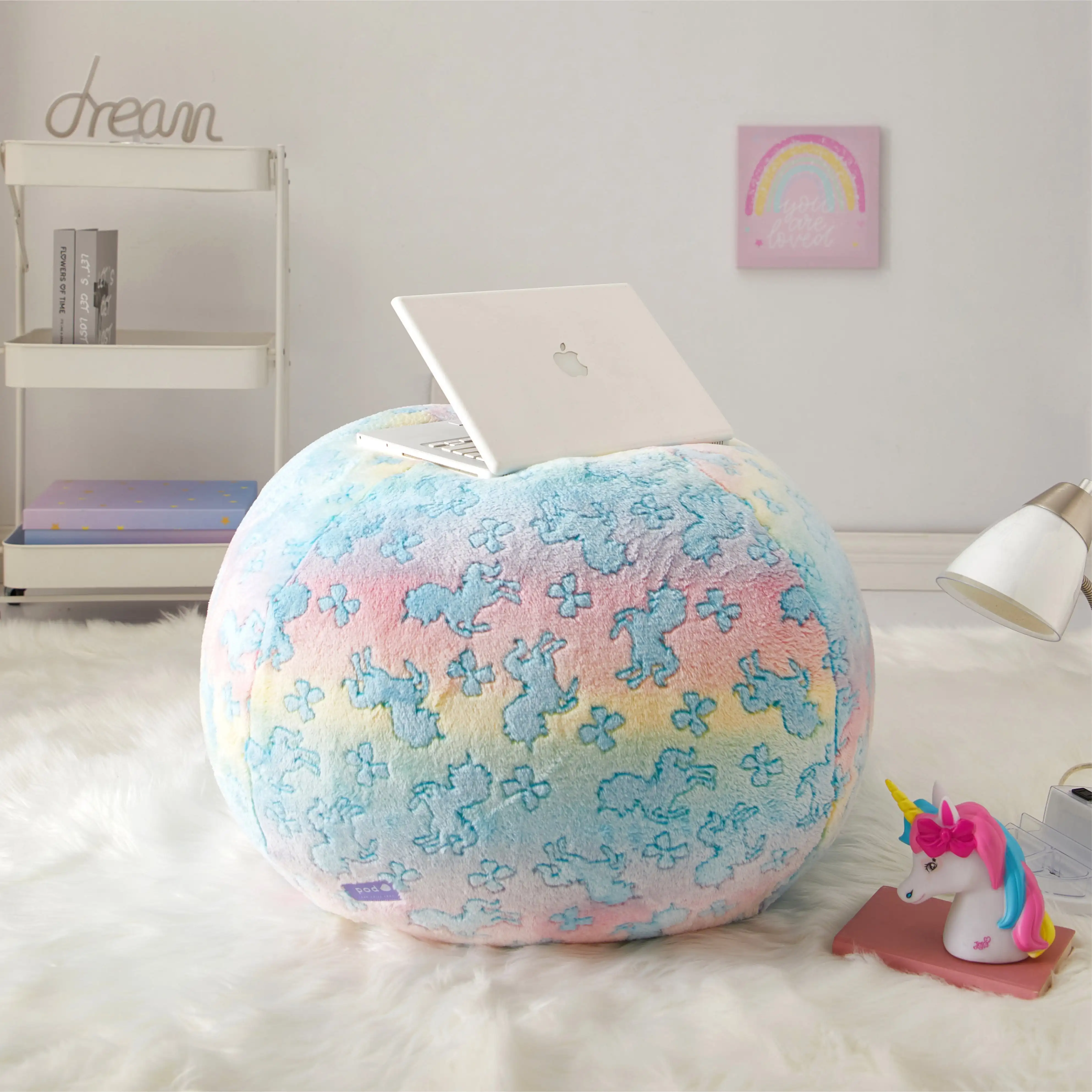 Jojo Siwa супер мягкий рельефный круглый стул из искусственного меха, 24x24x18 дюймов
Jojo Siwa супер мягкий рельефный круглый стул из искусственного меха, 24x24x18 дюймов