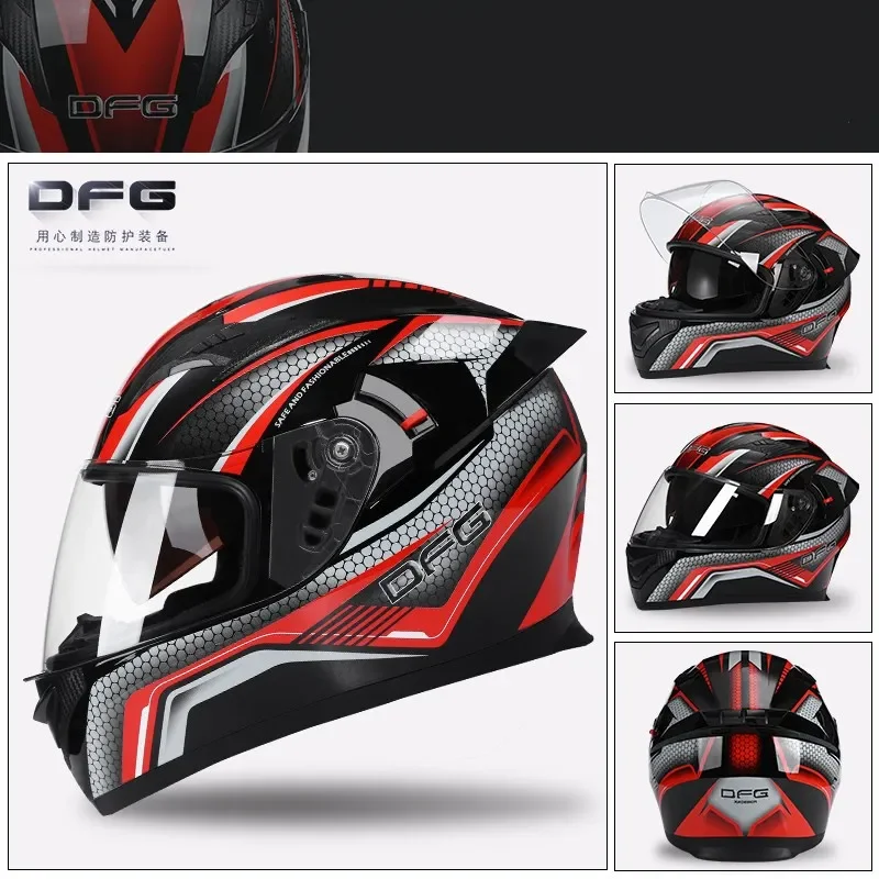 Unisex Full Face Motorcycle Helmet Anti-fog Lens Warm Helmet Off Road Protective Scooter Helmet Hat for Four Seasons
Unisex Full Face Motorcycle Helmet Anti-fog Lens Warm Helmet Off Road Protective Scooter Helmet Hat for Four Seasons