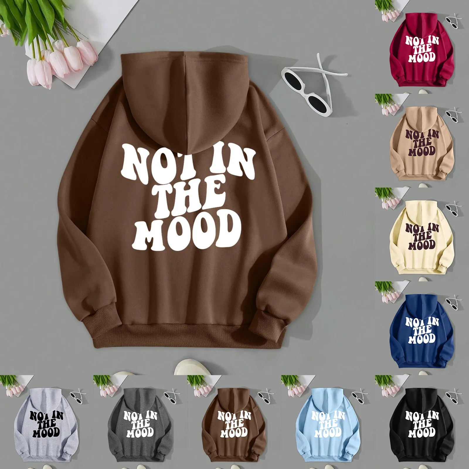 Ladies Fall/Winter Casual Loose Fun Letter NOT IN THE MOON Print Hoodie Jackets Women Casual
Ladies Fall/Winter Casual Loose Fun Letter NOT IN THE MOON Print Hoodie Jackets Women Casual