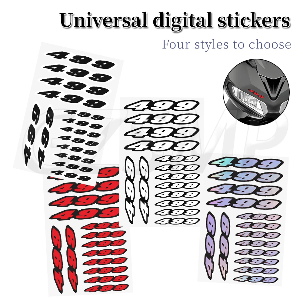 Number 499 Motorcycle Stickers Motorcross Body Windshield Fuel Tank Helmet Deco Decals fit For HUSQVARNA TC 499
Number 499 Motorcycle Stickers Motorcross Body Windshield Fuel Tank Helmet Deco Decals fit For HUSQVARNA TC 499