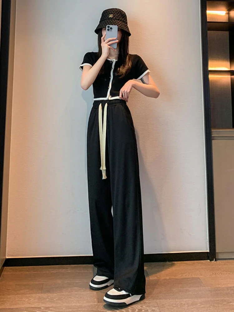 Casual Pants Women Pantalones De Mujer Loose Summer All-match Students New Chic Sheer Prevalent Ulzzang Wide Leg Lovely Daily
Casual Pants Women Pantalones De Mujer Loose Summer All-match Students New Chic Sheer Prevalent Ulzzang Wide Leg Lovely Daily