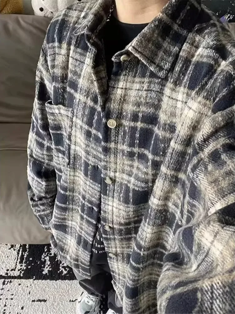 Thiened American Plaid irt Men's Spring Autumn Warm Flannel Woolen Coat Casual Brued Long Sve irt Leisure Ne
Thiened American Plaid irt Men's Spring Autumn Warm Flannel Woolen Coat Casual Brued Long Sve irt Leisure Ne