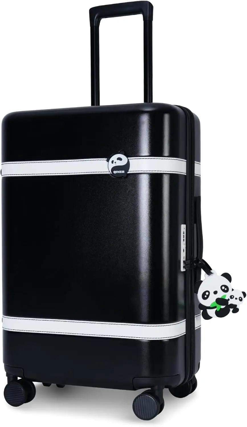 24 Inch Lightweight Hardside Spinner Luggage with TSA Lock, Durable Medium Checked Rolling Suitcase in Black
24 Inch Lightweight Hardside Spinner Luggage with TSA Lock, Durable Medium Checked Rolling Suitcase in Black