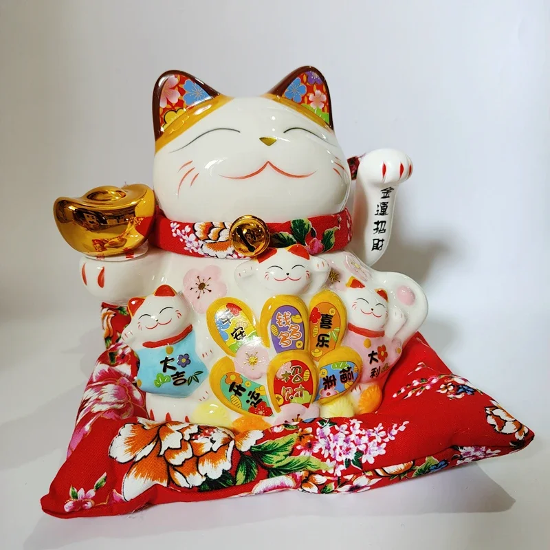 7,5-дюймовый керамический орнамент Beckoning Cat Maneki Neko, украшение фэн-шуй, качели Fortune Cat Lucky Cat
7,5-дюймовый керамический орнамент Beckoning Cat Maneki Neko, украшение фэн-шуй, качели Fortune Cat Lucky Cat