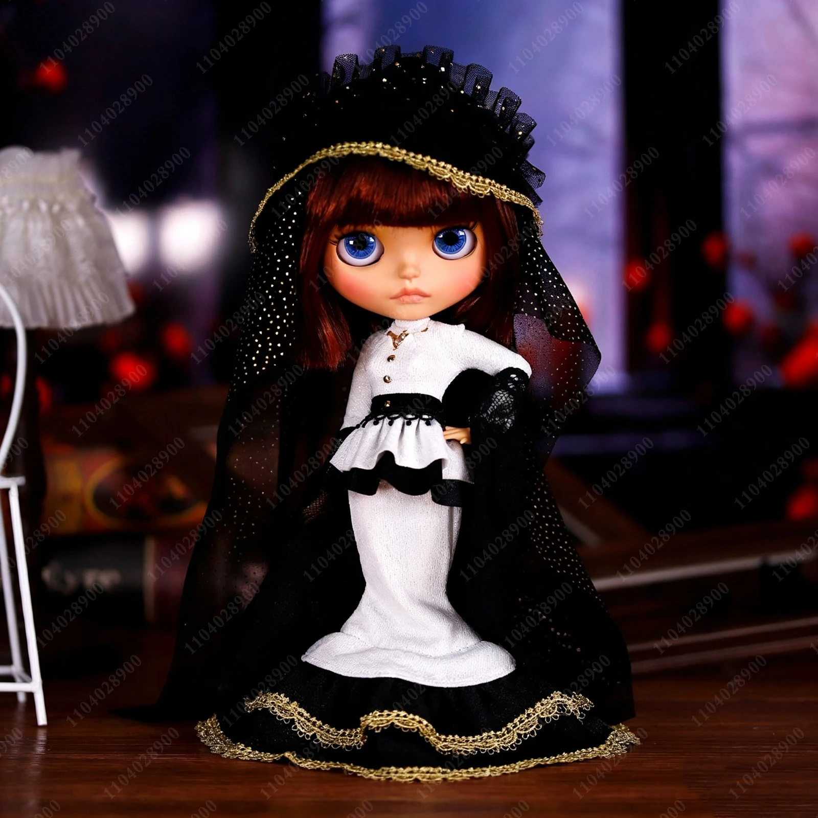 ICY DBS 30cm Blyth Doll Halloween Noble Lady Fishtail Long Dress Red Hair Tan Skin Matte Face Doll Anime Girls Festival Gifts
ICY DBS 30cm Blyth Doll Halloween Noble Lady Fishtail Long Dress Red Hair Tan Skin Matte Face Doll Anime Girls Festival Gifts