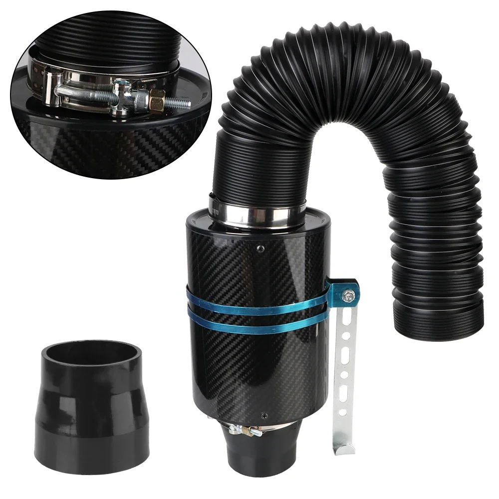 Carbon Fibre Car Cold Air Filter, Enclosed Intake Induction, Fiber Intake Filter Box, Universal 1 Set Pipe Hose Kit
Carbon Fibre Car Cold Air Filter, Enclosed Intake Induction, Fiber Intake Filter Box, Universal 1 Set Pipe Hose Kit