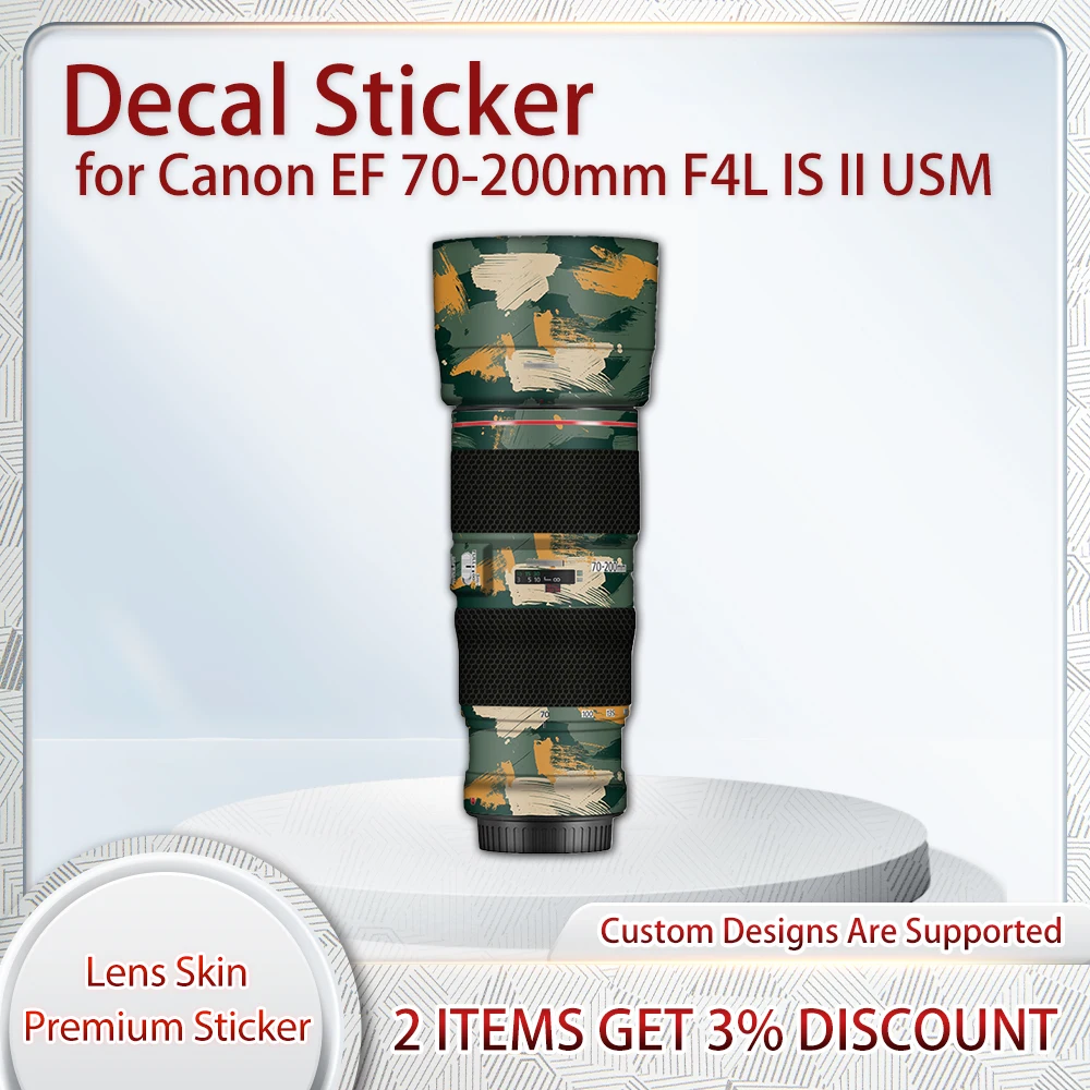 EF70200f4II наклейка на кожу для Canon EF 70-200 мм F4L IS II USM, наклейка на кожу объектива, защитная пленка для кожи, пленка
EF70200f4II наклейка на кожу для Canon EF 70-200 мм F4L IS II USM, наклейка на кожу объектива, защитная пленка для кожи, пленка