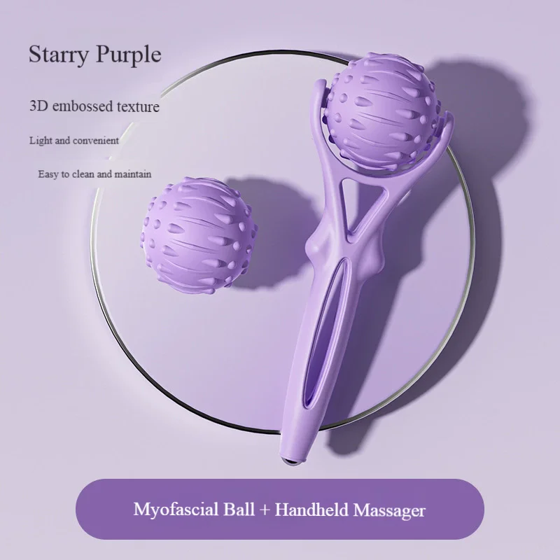 2pcs Deep Tissue Massage Ball, Portable Tool for Muscle & Fascia Relief on Plantar, Shoulder & Lumbar, Yoga & Gym
2pcs Deep Tissue Massage Ball, Portable Tool for Muscle & Fascia Relief on Plantar, Shoulder & Lumbar, Yoga & Gym