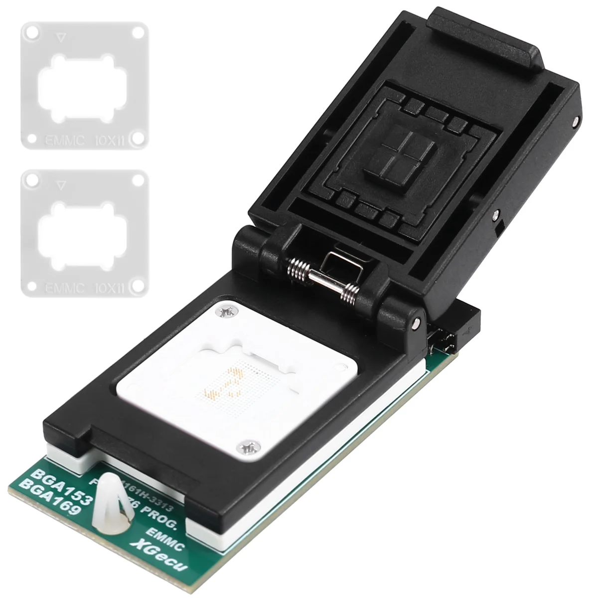 Адаптер для программатора IYBBW-For T76, гнездо для записи EMMC BGA153/BGA169 V2.0, держатель зонда с двумя головками
Адаптер для программатора IYBBW-For T76, гнездо для записи EMMC BGA153/BGA169 V2.0, держатель зонда с двумя головками