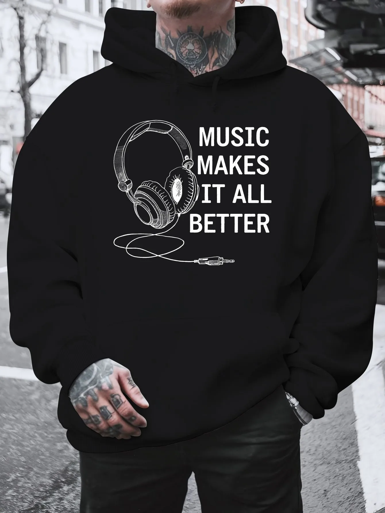 Толстовка с капюшоном Local Music Makes Better | Эластичный уютный пуловер для любителей музыки на наушниках на осень/зиму
Толстовка с капюшоном Local Music Makes Better | Эластичный уютный пуловер для любителей музыки на наушниках на осень/зиму