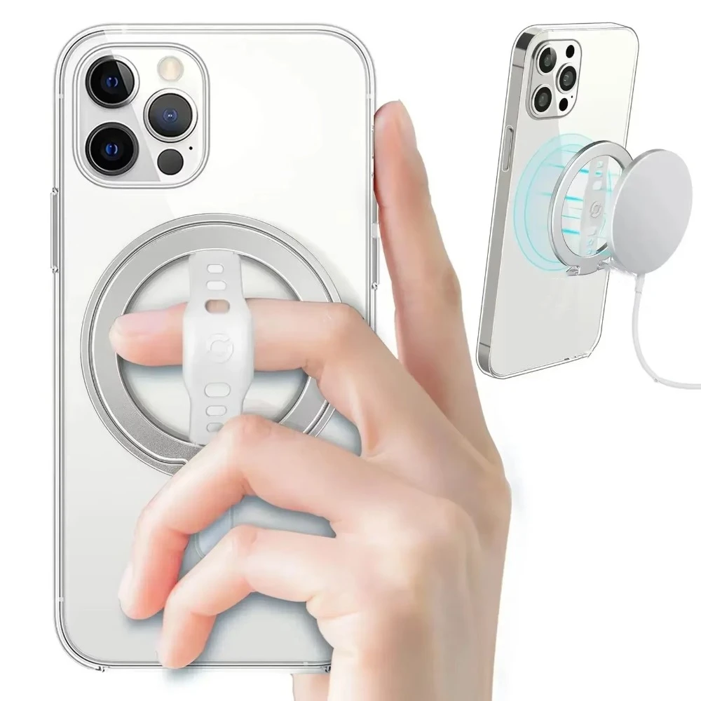 New Magnetic for Magsafe Phone Holder Wireless Charging with Silicone Finger Strap Car Phone Holder Multi-function Removable
New Magnetic for Magsafe Phone Holder Wireless Charging with Silicone Finger Strap Car Phone Holder Multi-function Removable