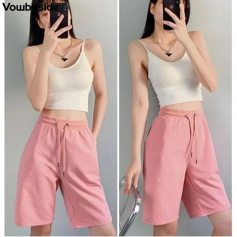 Summer Women's Solid Color Casual Fashion Short Pants Elastic Waist Straight Knee Length Pants
Summer Women's Solid Color Casual Fashion Short Pants Elastic Waist Straight Knee Length Pants