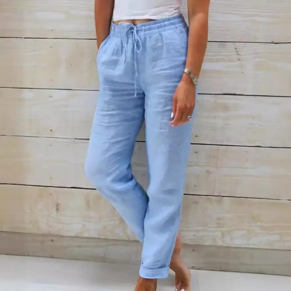 Casual Bottoms Comfortable Women's Casual Pants with Adjustable Drawstring Elastic Waist Pockets for Lounge Workout Sports Loose
Casual Bottoms Comfortable Women's Casual Pants with Adjustable Drawstring Elastic Waist Pockets for Lounge Workout Sports Loose