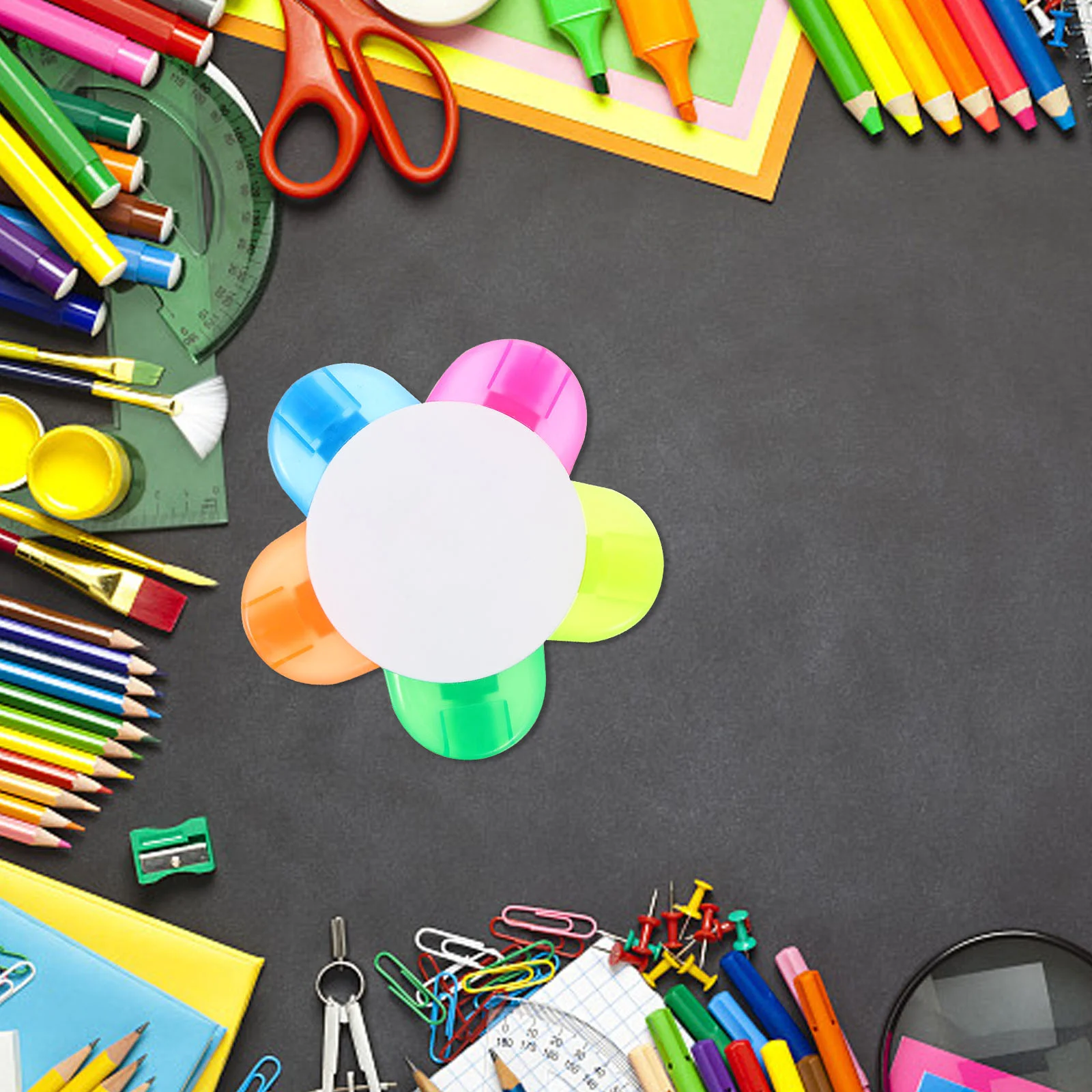 Highlighter Students Stationery Half Petal Highlighters Marker Writing Pen Markers
Highlighter Students Stationery Half Petal Highlighters Marker Writing Pen Markers