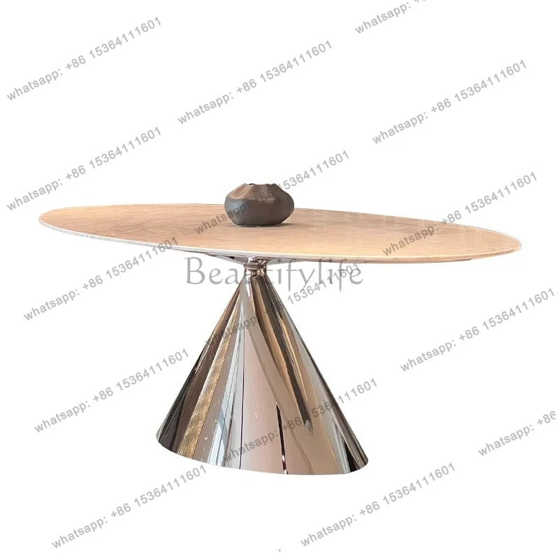 PJ Italian minimalist natural marble dining table imported oval
PJ Italian minimalist natural marble dining table imported oval
