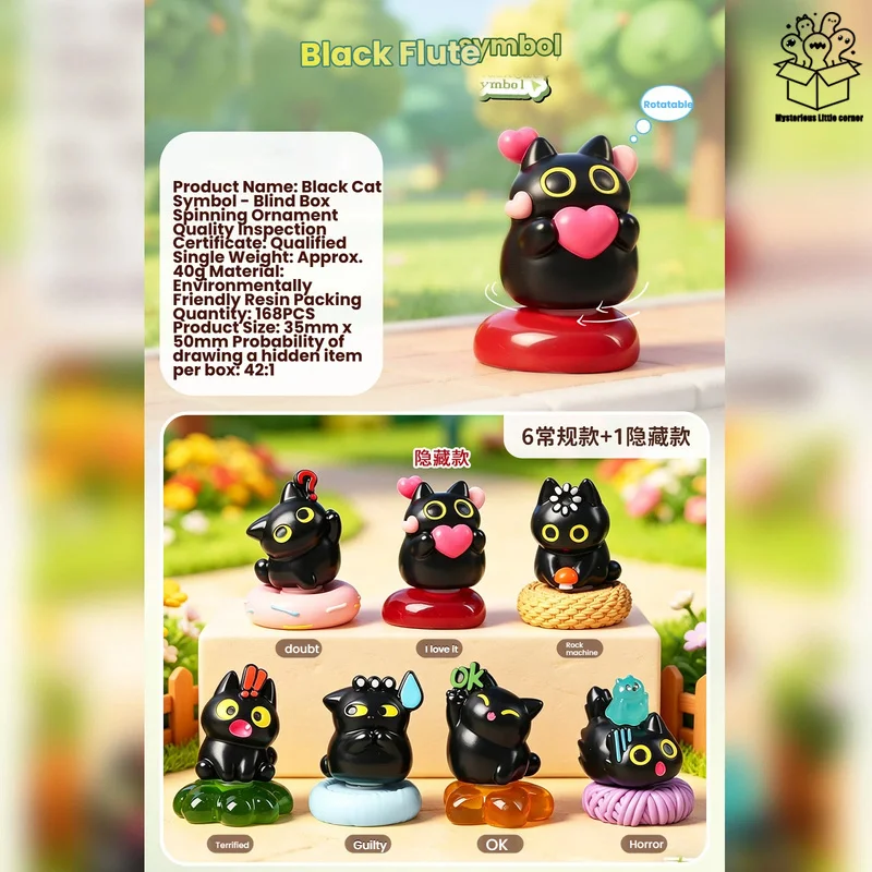 Black Cat Symbol Online Hit Limited Edition Resin Blind Box Creative Desktop Decoration Item Cartoon Doll Figurine Children Gift
Black Cat Symbol Online Hit Limited Edition Resin Blind Box Creative Desktop Decoration Item Cartoon Doll Figurine Children Gift