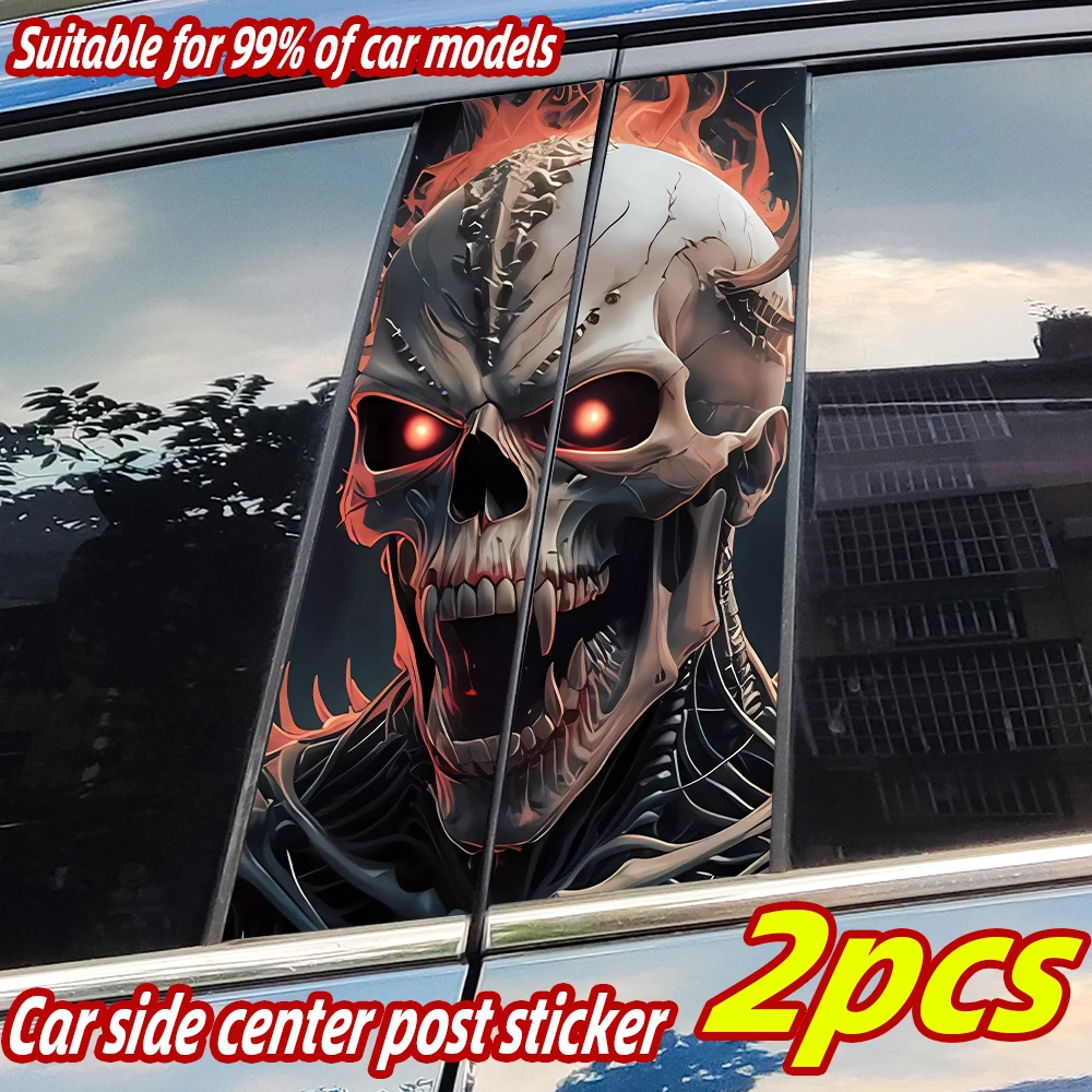 Horror Skull Car Stickers Auto B-pillar Car Center Column Decoration Cover Scratches Waterproof Sunscreen Vinyl Decals Accessory
Horror Skull Car Stickers Auto B-pillar Car Center Column Decoration Cover Scratches Waterproof Sunscreen Vinyl Decals Accessory