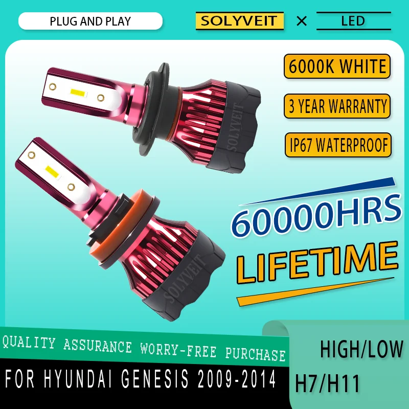 Easy Installation and Removal Waterproof IP67 H7 H11 LED HIGH LOW HEADLIGHT FOR Hyundai Genesis 2009 2010 2011 2012 2013 2014
Easy Installation and Removal Waterproof IP67 H7 H11 LED HIGH LOW HEADLIGHT FOR Hyundai Genesis 2009 2010 2011 2012 2013 2014