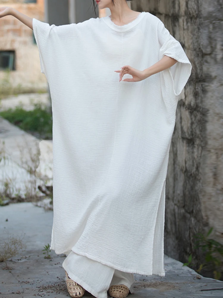 New in Dresses Spring Summer Fashionable O-Neck Solid Color Loose Robe Elegant Long Dress Retro Loose Fitting Women Clothing
New in Dresses Spring Summer Fashionable O-Neck Solid Color Loose Robe Elegant Long Dress Retro Loose Fitting Women Clothing