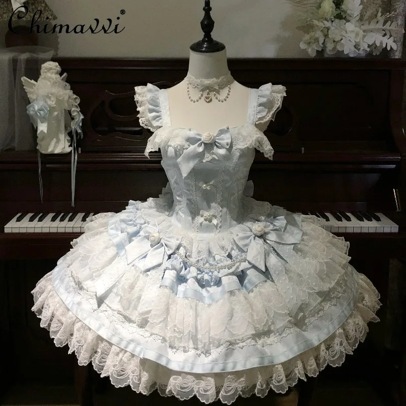Original Design Lolita Pink Suspender Dress New Spring Summer Fashion Ballet Style Birthday Princess Dress Cake Party Dresses
Original Design Lolita Pink Suspender Dress New Spring Summer Fashion Ballet Style Birthday Princess Dress Cake Party Dresses