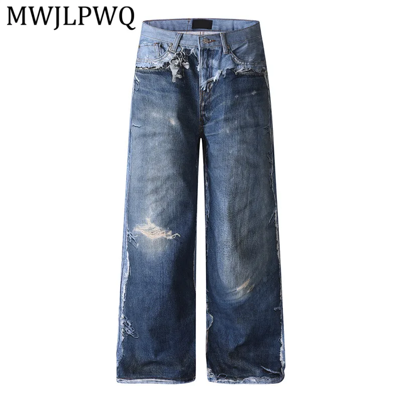 MWJLPWQ Two-Tone Digital Print Wide-Leg Jeans For Men Casual High Street Fashion Unique Stylish Straight-Leg Trousers 16047
MWJLPWQ Two-Tone Digital Print Wide-Leg Jeans For Men Casual High Street Fashion Unique Stylish Straight-Leg Trousers 16047