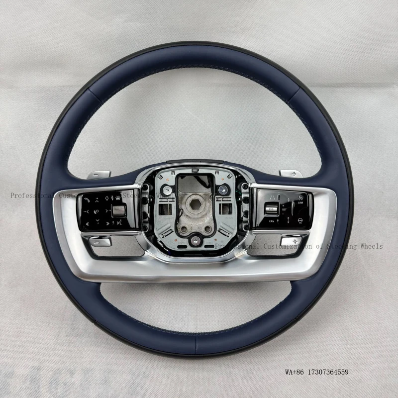 Suitable for Range Rover Sport SVR model full leather flat steering wheel modification