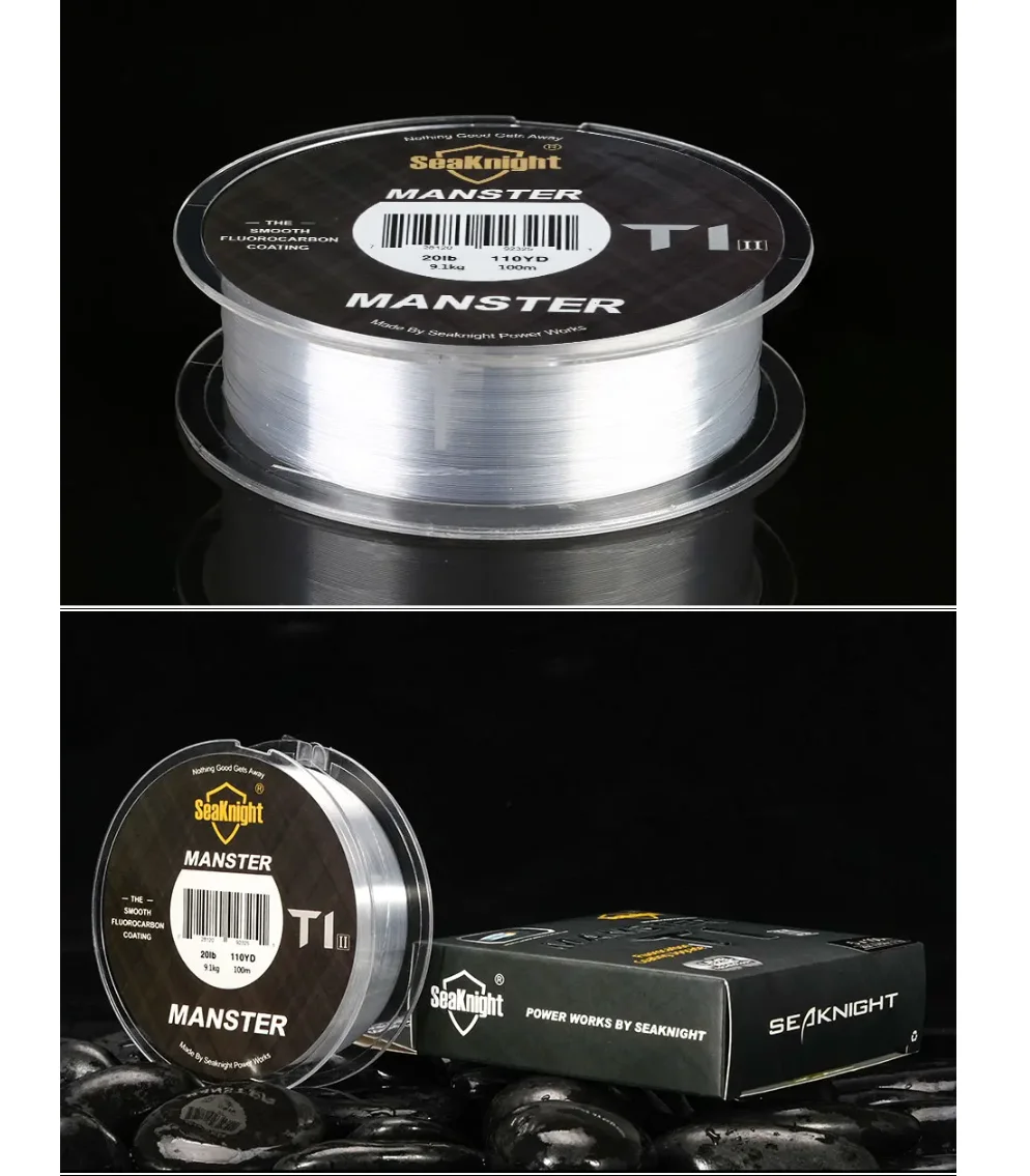 SeaKnight NEW Bass Leader-Line Fluorocarbon Line Manster T1-II 50M/100M 0.8#-30.0# 100LB Carbon Line Flying Fishing Leader Line
SeaKnight NEW Bass Leader-Line Fluorocarbon Line Manster T1-II 50M/100M 0.8#-30.0# 100LB Carbon Line Flying Fishing Leader Line