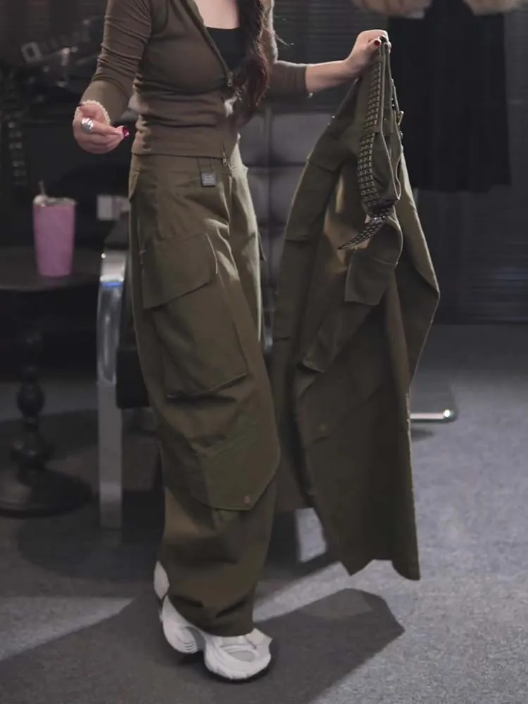 Faionable Fce Lined Wide Leg Workwear Pants Women's Autumn Winter Slimming Spor Casual Trousers with kets High Waist
Faionable Fce Lined Wide Leg Workwear Pants Women's Autumn Winter Slimming Spor Casual Trousers with kets High Waist