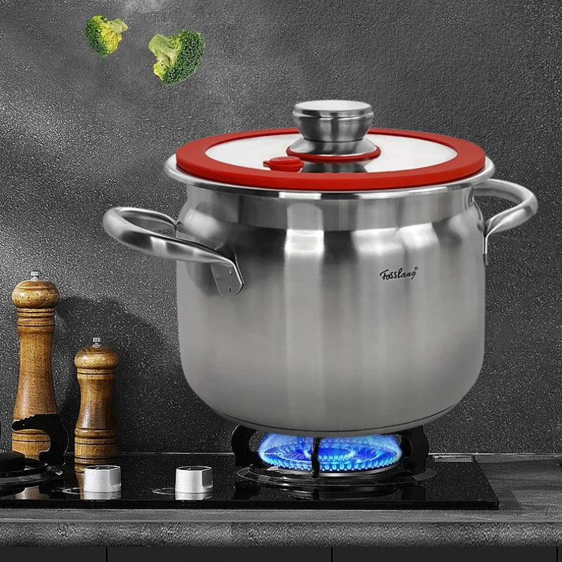 304 Stainless Steel Micro Pressure Soup Pots Thickened Double Bottom Large Capacity Home Stew Steaming Pot Non Stick Cooking Pot
304 Stainless Steel Micro Pressure Soup Pots Thickened Double Bottom Large Capacity Home Stew Steaming Pot Non Stick Cooking Pot