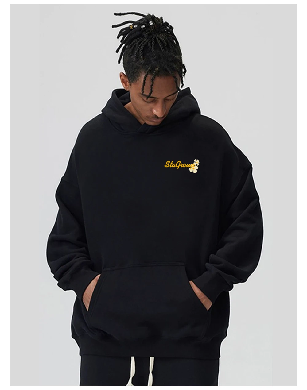 2025 Spring and Autumn Flower Letter Hooded Sweater Men's Trendy Brand Loose and Heavy American High Street Trend Couple Hoodie
2025 Spring and Autumn Flower Letter Hooded Sweater Men's Trendy Brand Loose and Heavy American High Street Trend Couple Hoodie