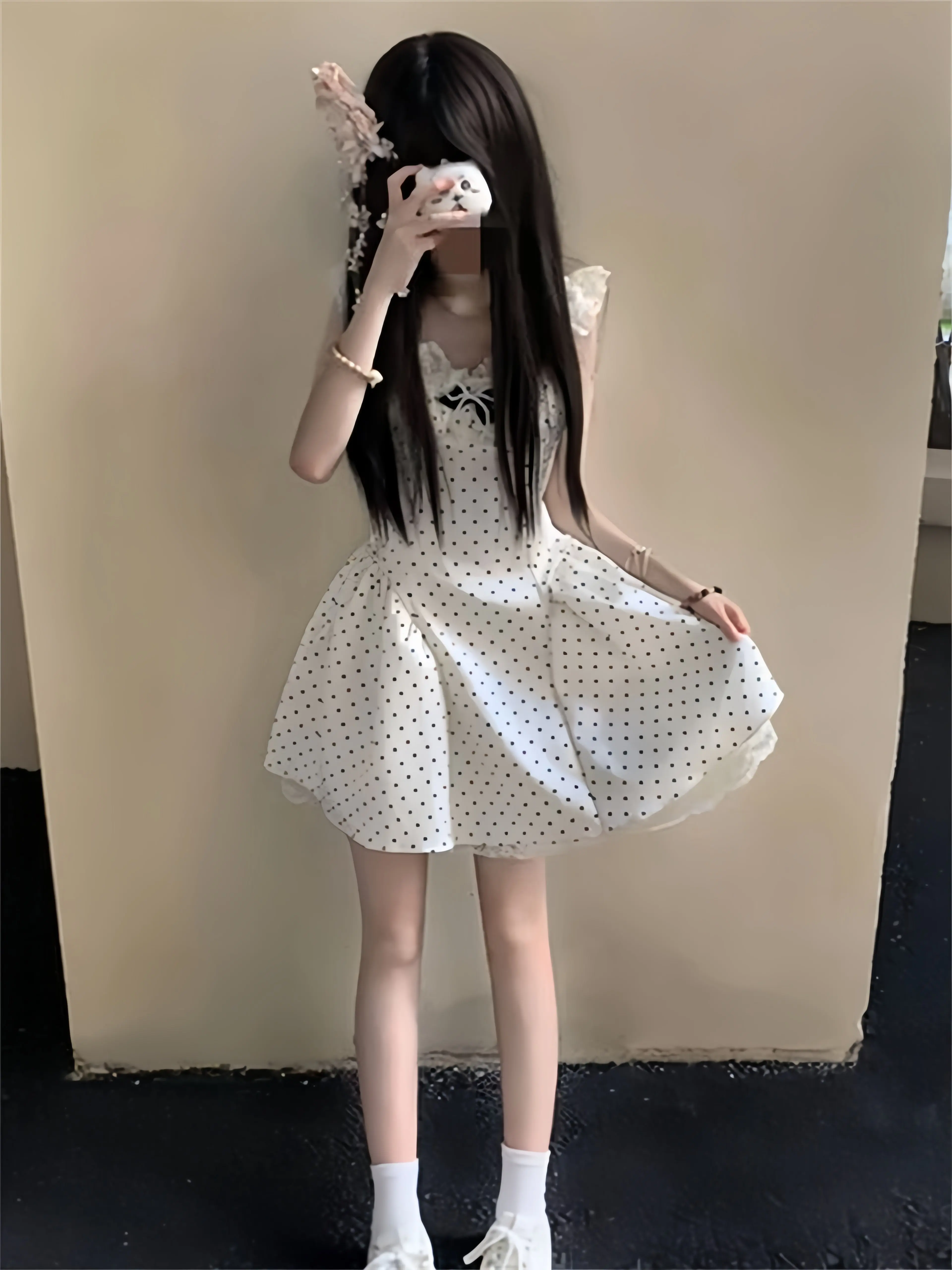 Miu Style Polka Dot Lace Splice Puffy Princess Short Dress Women Summer High Quality Sensation Belted A-Line Dress Skirt
Miu Style Polka Dot Lace Splice Puffy Princess Short Dress Women Summer High Quality Sensation Belted A-Line Dress Skirt