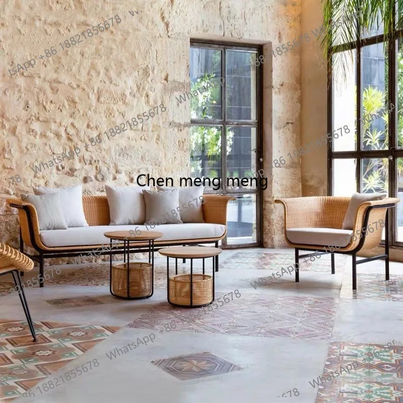 rattan chair sofa courtyard, small coffee table three-piece set, living room balcony outdoor furniture
rattan chair sofa courtyard, small coffee table three-piece set, living room balcony outdoor furniture