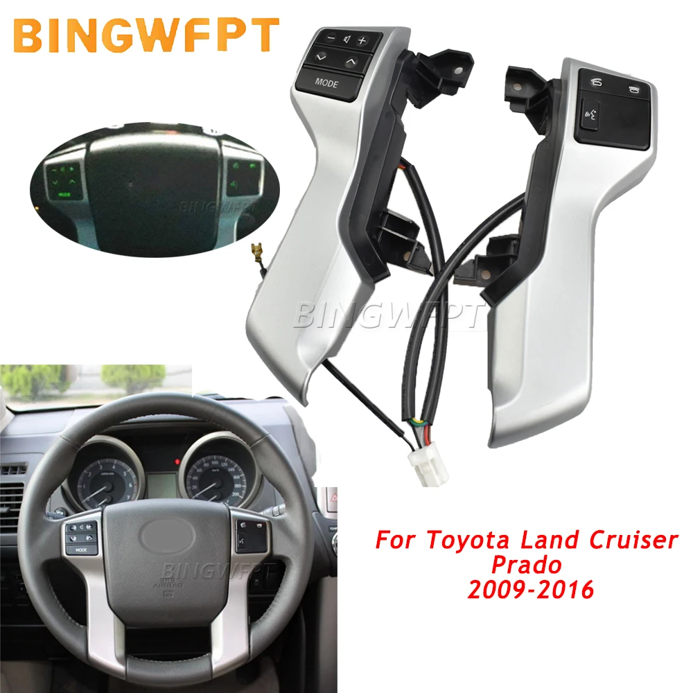 Multifunction Steering Wheel Buttons For Toyota Land Cruiser Prado 150 GRJ150 KDJ150 2009-2017 Audio Bluetooth Phone Control
Multifunction Steering Wheel Buttons For Toyota Land Cruiser Prado 150 GRJ150 KDJ150 2009-2017 Audio Bluetooth Phone Control