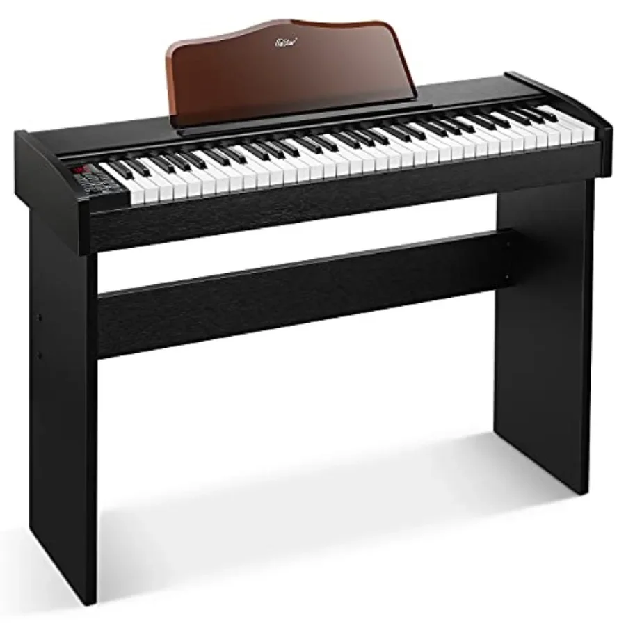 61Key Full Size Electric Piano for Beginners and Professionals: Classic Wooden Digital Keyboard with Sustain Pedal and Music St
61Key Full Size Electric Piano for Beginners and Professionals: Classic Wooden Digital Keyboard with Sustain Pedal and Music St