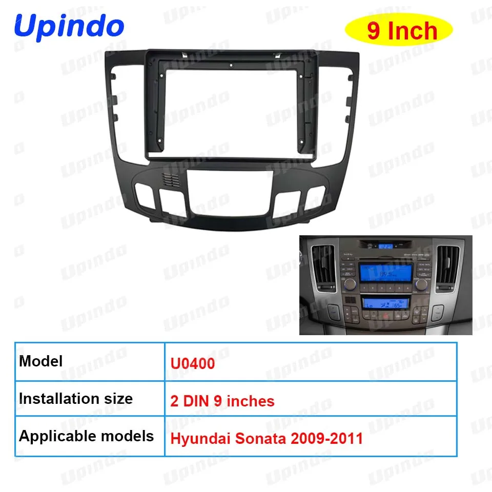Upindo 2 DIN 9-дюймовый автомобильный радиоприемник, GPS MP5 DVD, рамка панели для Hyundai Sonata 2009-2011, автомобильный аксессуар, комплект крепления на приборной панели
Upindo 2 DIN 9-дюймовый автомобильный радиоприемник, GPS MP5 DVD, рамка панели для Hyundai Sonata 2009-2011, автомобильный аксессуар, комплект крепления на приборной панели