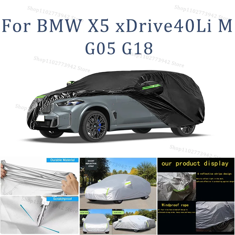 Car cover For BMW X5 xDrive40Li M G05 G18 Full cover Waterproof sun protection cover Scratch resistant cars accessories
Car cover For BMW X5 xDrive40Li M G05 G18 Full cover Waterproof sun protection cover Scratch resistant cars accessories