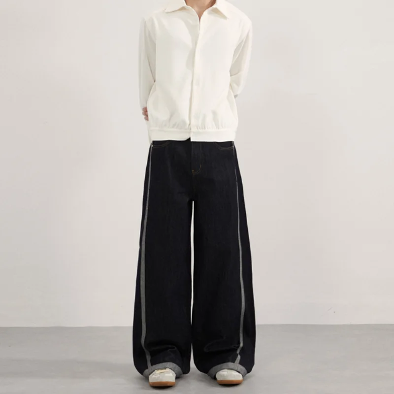 Original Denim Jeans Men Loose Fit Wide Leg Baggy Pants Size Stripes Designer Streetwear Trendy Patchwork Boys Trousers
Original Denim Jeans Men Loose Fit Wide Leg Baggy Pants Size Stripes Designer Streetwear Trendy Patchwork Boys Trousers