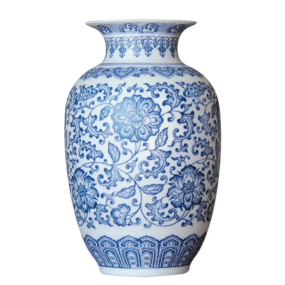 Jingdezhen Matte Glaze Thin-bodied Blue And White Porcelain Vase Chinese-style Retro Living Room Elegant Decorative Ornament
Jingdezhen Matte Glaze Thin-bodied Blue And White Porcelain Vase Chinese-style Retro Living Room Elegant Decorative Ornament