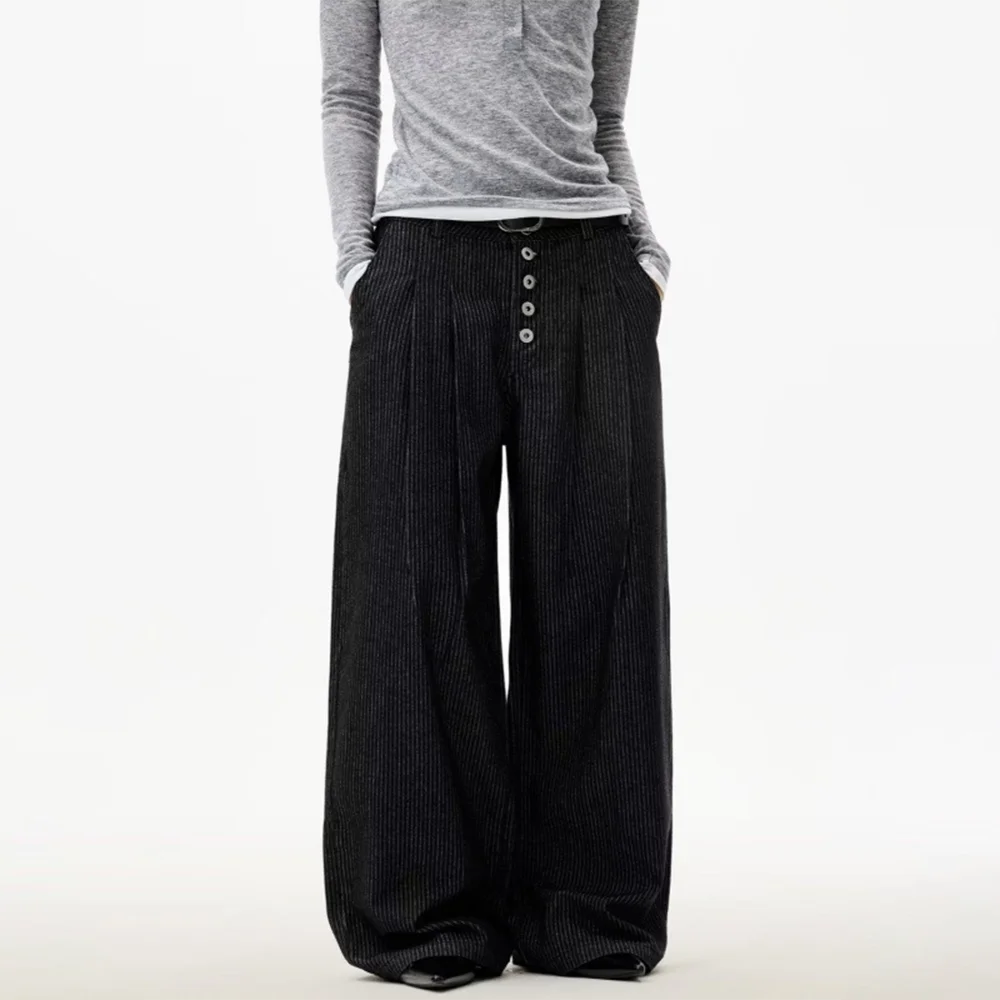 2025 зимние новые мужские широкие прямые джинсы, американский ретро-модный тренд, свободные повседневные нишевые мужские брюки High Street
2025 зимние новые мужские широкие прямые джинсы, американский ретро-модный тренд, свободные повседневные нишевые мужские брюки High Street