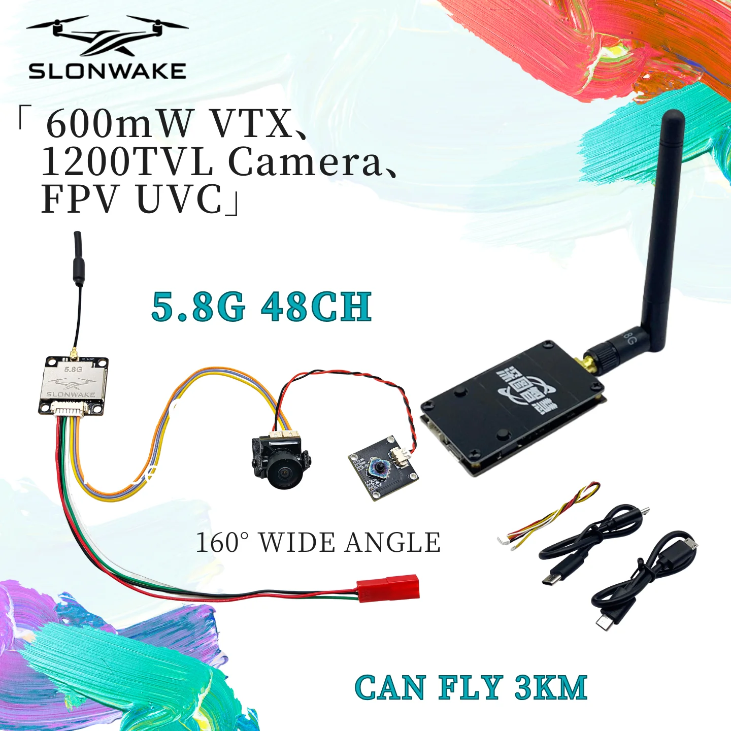SLONWAKE 5.8G FPV UVC приемник Video Downlink OTG VR 600 МВт видеопередатчик VTX и 1200TVL ночного видения FPV мини-камера
SLONWAKE 5.8G FPV UVC приемник Video Downlink OTG VR 600 МВт видеопередатчик VTX и 1200TVL ночного видения FPV мини-камера